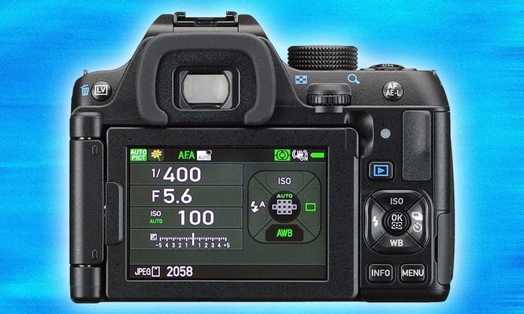 Pantalla de la Pentax K-70